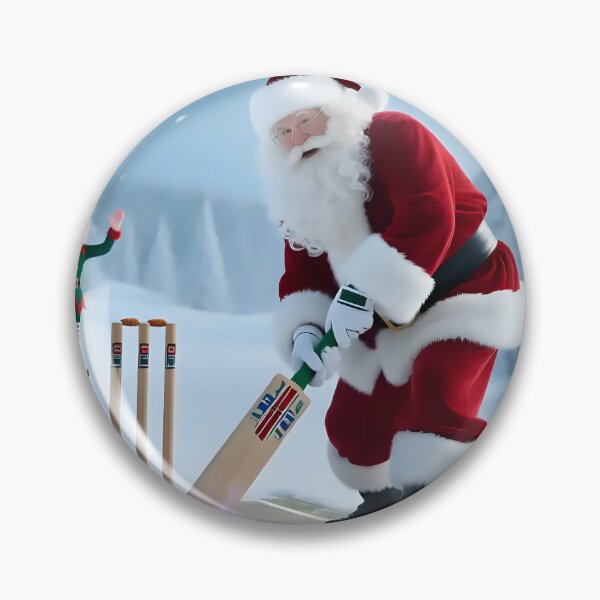 Item preview, Santa playing cricket.   designed and sold by Nomad-Maynard.
