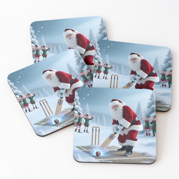 Item preview, Santa playing cricket.   designed and sold by Nomad-Maynard.