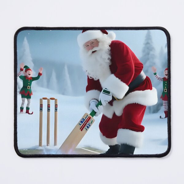 Item preview, Santa playing cricket.   designed and sold by Nomad-Maynard.