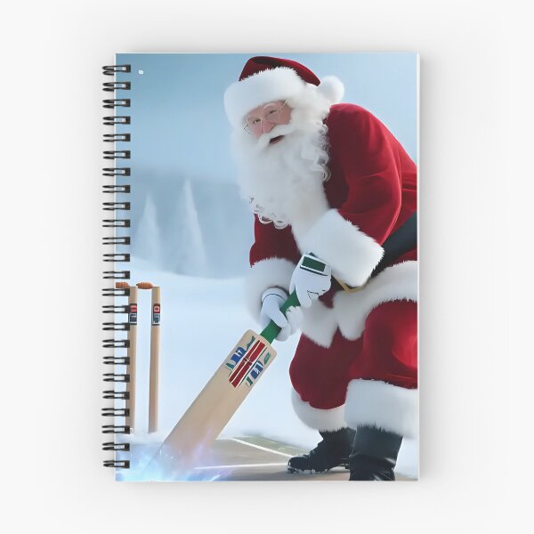 Item preview, Santa playing cricket.   designed and sold by Nomad-Maynard.