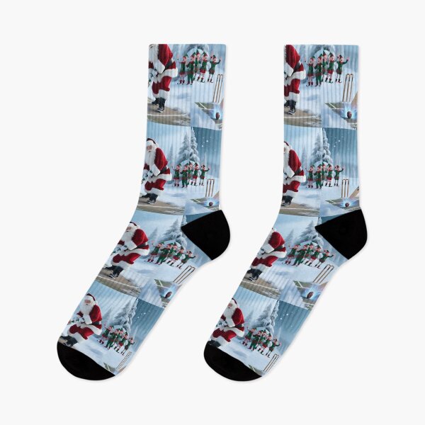 Item preview, Santa playing cricket.   designed and sold by Nomad-Maynard.