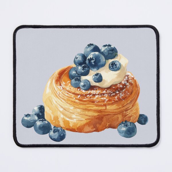Item preview, Blueberries and Cream Danish designed and sold by Violet Peonies.