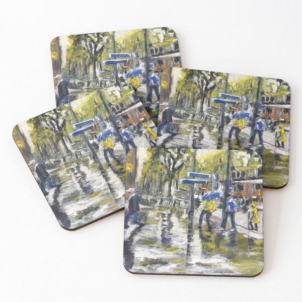 Item preview, Paris Street Sketch in The Rain designed and sold by Randy Sprout Fine Art.