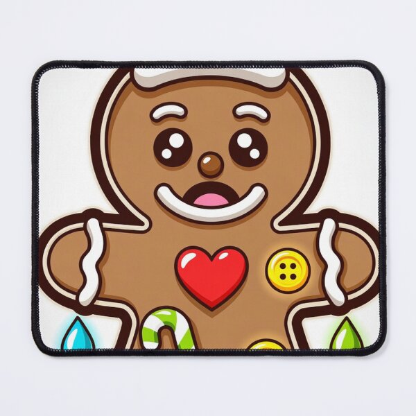 Item preview, Heartdrop Honeybun – Cute Christmas Gingerbread Character designed and sold by Vertura Group.