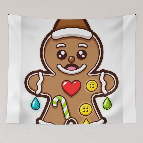 Item preview, Heartdrop Honeybun – Cute Christmas Gingerbread Character designed and sold by Vertura Group.