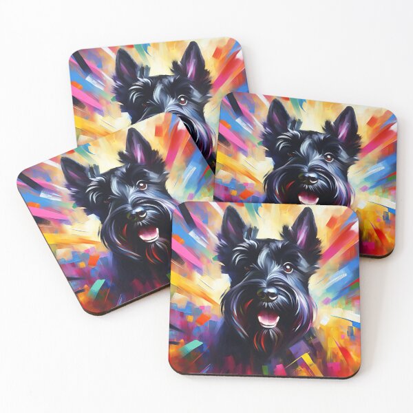 Item preview, Scottish Terrier Black Dog Acrylic Print Pet Portrait Scottie Lovers designed and sold by Puppy Puzzles Plus.