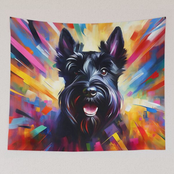 Item preview, Scottish Terrier Black Dog Acrylic Print Pet Portrait Scottie Lovers designed and sold by Puppy Puzzles Plus.