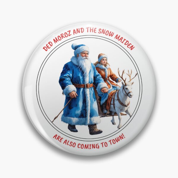 Item preview, Ded Moroz and the Snow Maiden Winter Holiday Design designed and sold by PAPIRO SIGLO XXI.