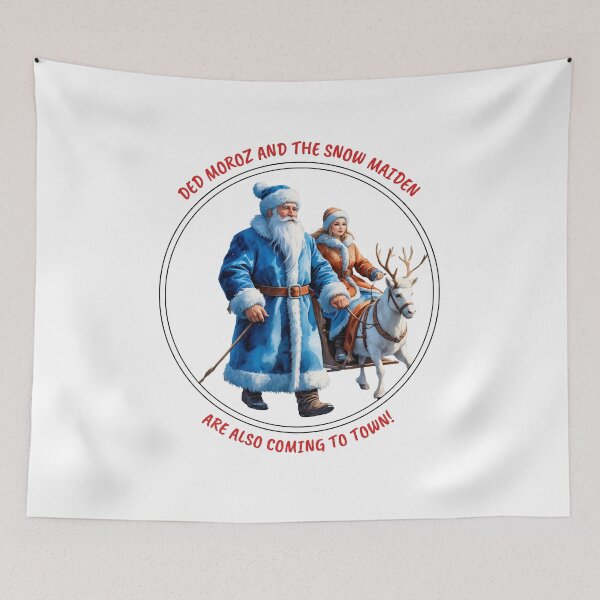 Item preview, Ded Moroz and the Snow Maiden Winter Holiday Design designed and sold by PAPIRO SIGLO XXI.