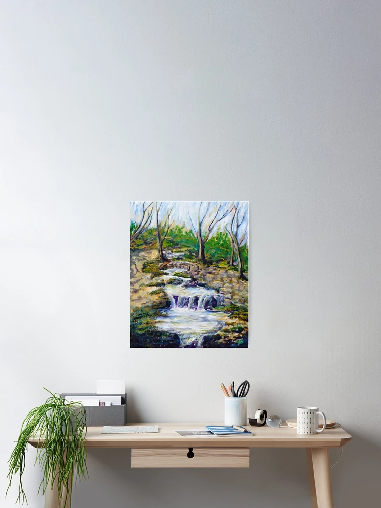 Thumbnail 2 von 3, Poster, Fern Dell Creek Noon designt und verkauft von Randy Sprout Fine Art.