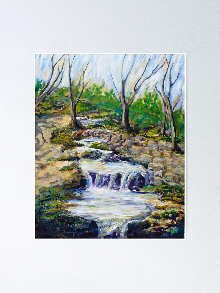 Thumbnail 1 von 3, Poster, Fern Dell Creek Noon designt und verkauft von Randy Sprout Fine Art.