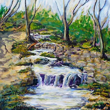 Vorschaubild zum Design Fern Dell Creek Noon von Randy Sprout Fine Art
