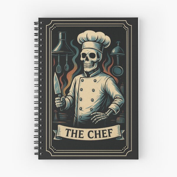 Item preview, Skeleton Chef – Dark Vintage Kitchen Horror Art designed and sold by Slaivarart.