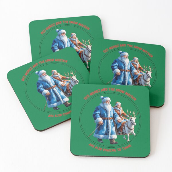 Item preview, Ded Moroz and the Snow Maiden Winter Holiday Design - GREEN designed and sold by PAPIRO SIGLO XXI.
