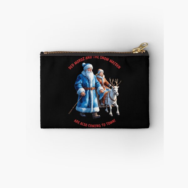 Item preview, Ded Moroz and the Snow Maiden Winter Holiday Design - BLACK designed and sold by PAPIRO SIGLO XXI.