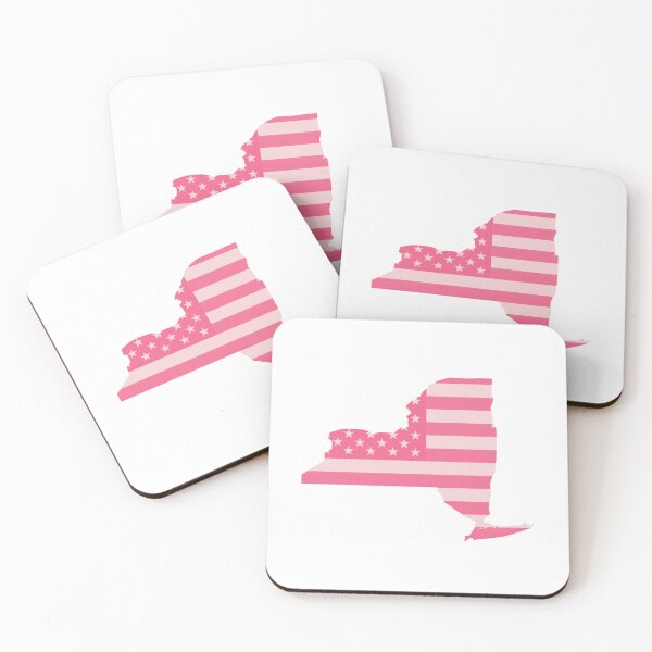 Item preview, New york State Pop Pink Stars & Stripes – Trendy Pink designed and sold by Paper Drip.