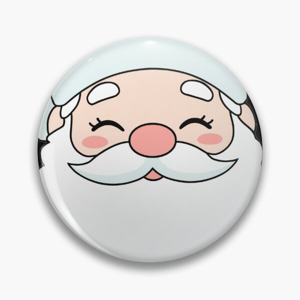 Item preview, Kawaii Santa Claus Face Illustration designed and sold by pixelandpine.