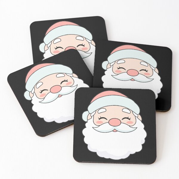 Item preview, Kawaii Santa Claus Face Illustration designed and sold by pixelandpine.