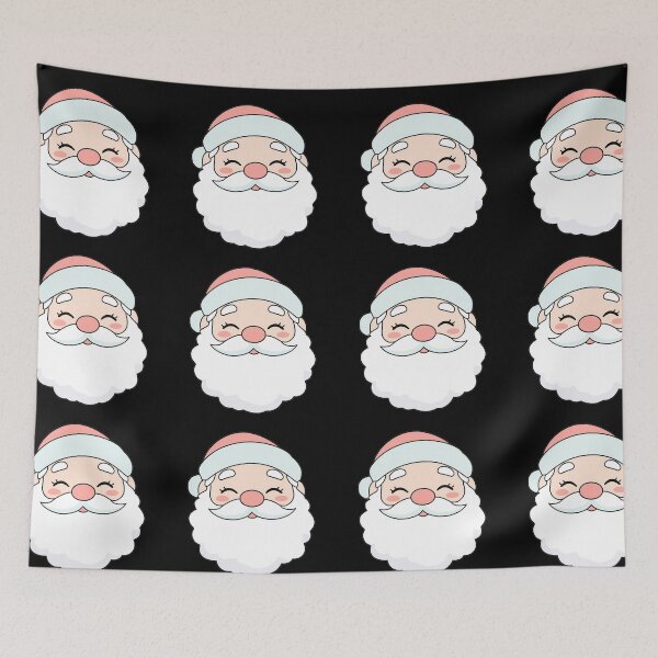 Item preview, Kawaii Santa Claus Face Illustration designed and sold by pixelandpine.