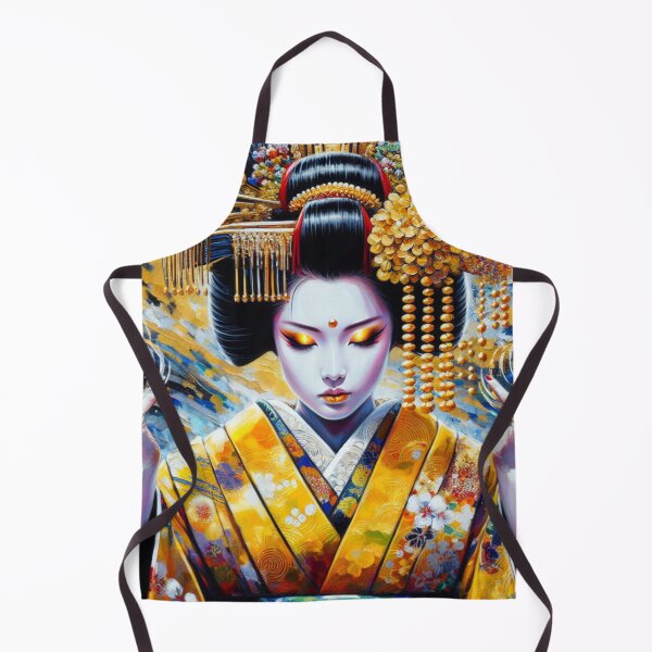 Item preview, Golden Geisha Warrior - Asian Japanese Ancient Art designed and sold by Mara Moon.