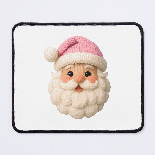 Item preview, Knitted Santa Claus with Pink Hat | Sweet and Cozy Christmas Design designed and sold by Polarisofficial.