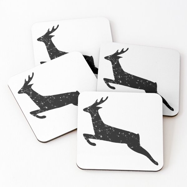 Artikelvorschau, Wildwechsel Hirsch Weihnachten used look retro wild Wald entworfen und verkauft von Luzi Illustrella.