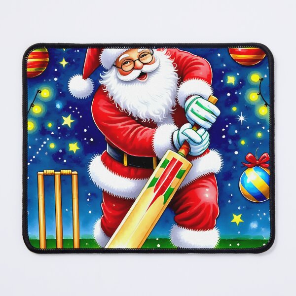 Item preview, Santa playing cricket.   designed and sold by Nomad-Maynard.