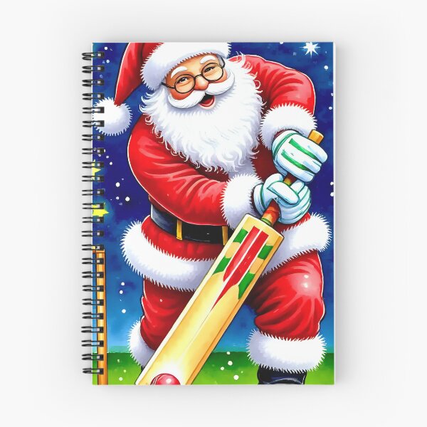 Item preview, Santa playing cricket.   designed and sold by Nomad-Maynard.