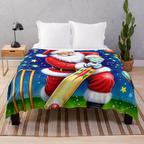 Item preview, Santa playing cricket.   designed and sold by Nomad-Maynard.