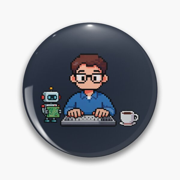 Item preview, Powered by Coffee & Bugs – Pixel Programmer Design designed and sold by VenDecoArt.