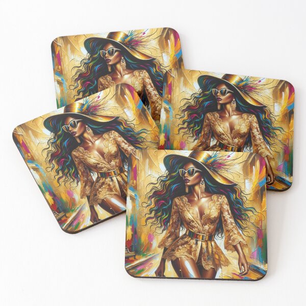 Item preview, Golden Era - Vintage Style, Maximalist Empowered Girl designed and sold by Mara Moon.