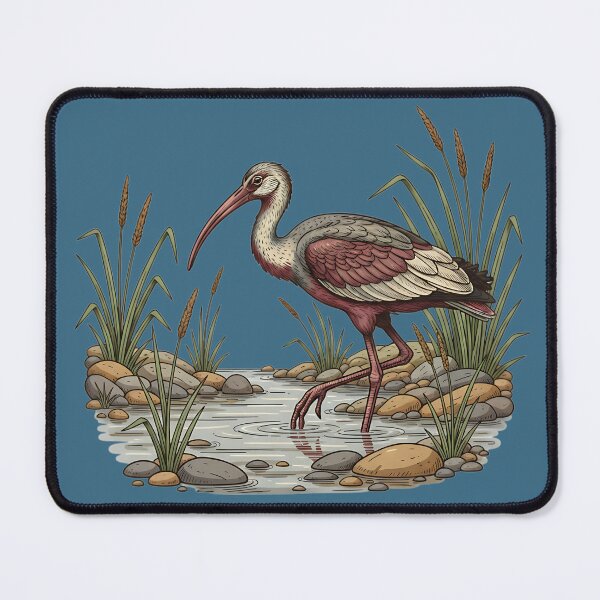 Item preview, Ibisbill Wading Bird in Rocky River Stream designed and sold by BirdsnStuff.