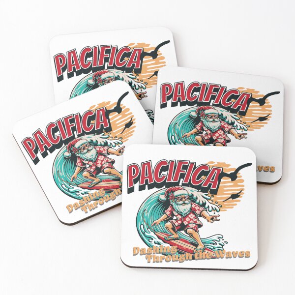 Item preview, Surf Santa Pacifica designed and sold by Flibbertygibbet Press.