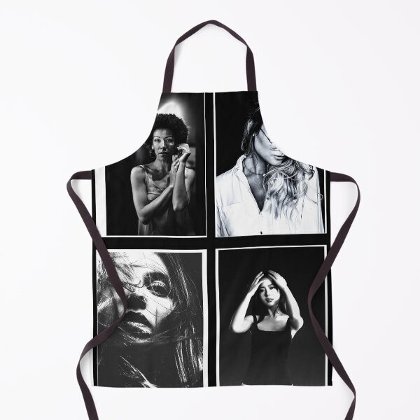 Item preview, blach snd white four women in differed pose and light. designed and sold by lucas bubbles.