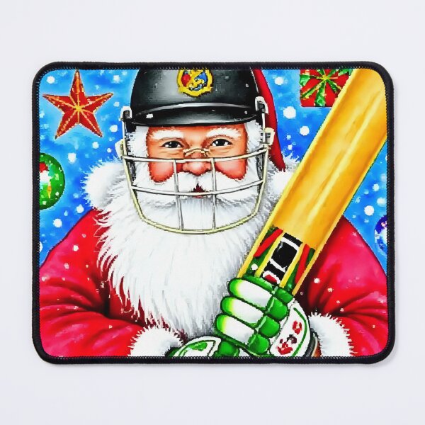 Item preview, Santa playing cricket.   designed and sold by Nomad-Maynard.