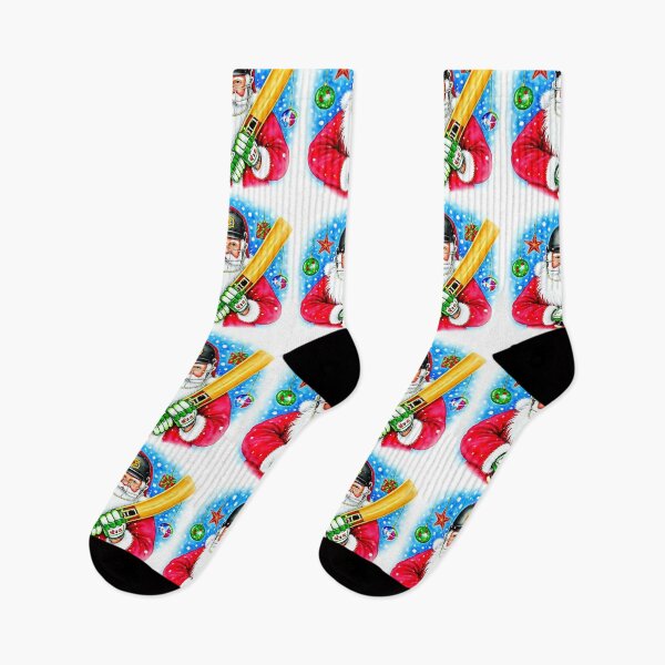 Item preview, Santa playing cricket.   designed and sold by Nomad-Maynard.