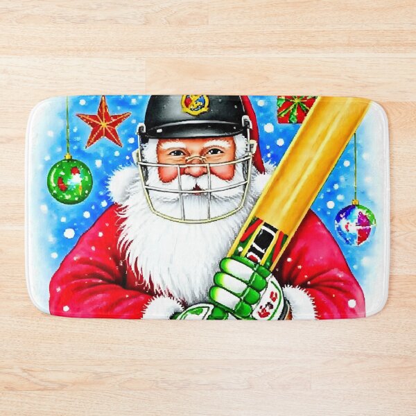 Item preview, Santa playing cricket.   designed and sold by Nomad-Maynard.