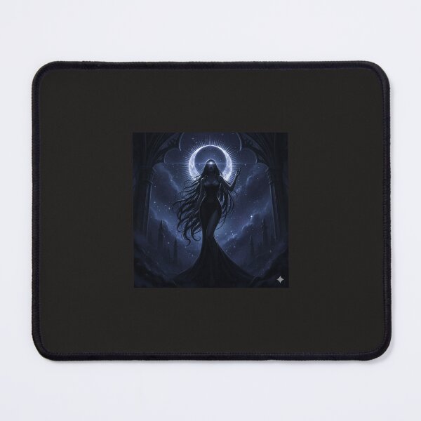 Item preview, Moon Goddess Ascending – Dark Celestial Witch Art designed and sold by RZandRaiDesigns.
