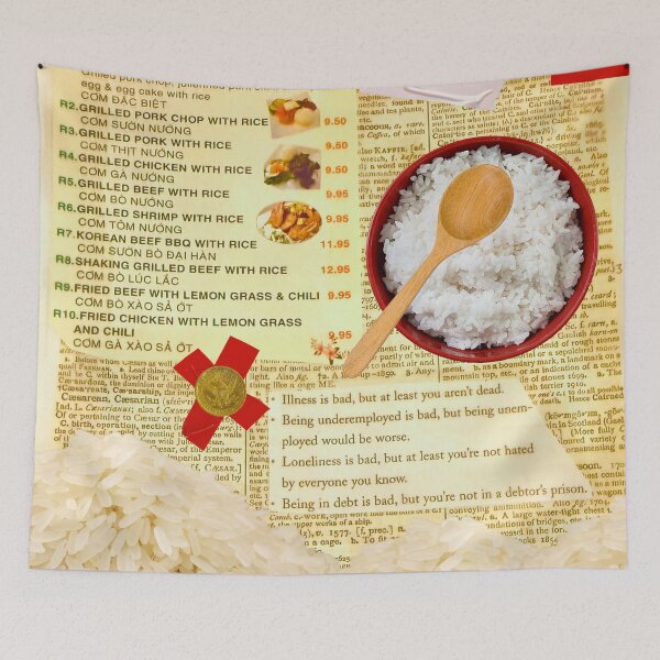 Item preview, Special Rice Plate Collage designed and sold by Swooncake Press.