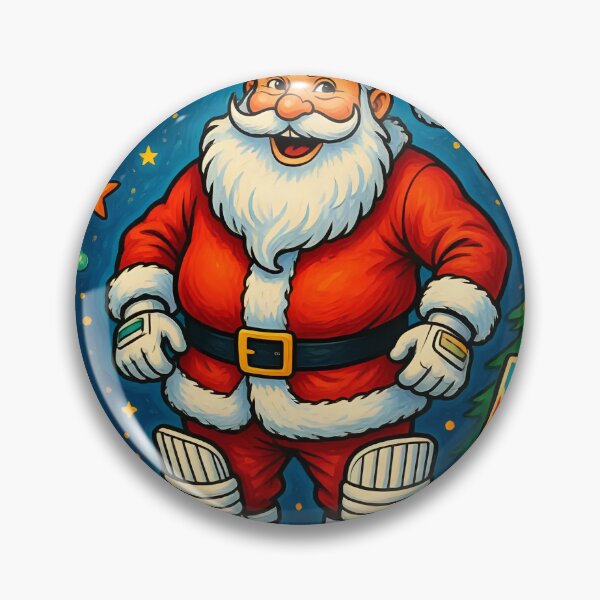 Item preview, Santa playing cricket.   designed and sold by Nomad-Maynard.