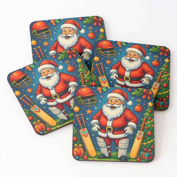 Item preview, Santa playing cricket.   designed and sold by Nomad-Maynard.