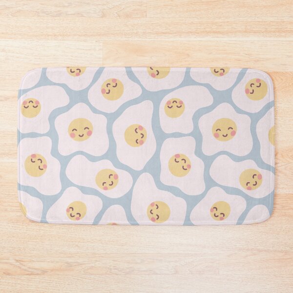 Item preview, cute smiling fried eggs pattern designed and sold by winterpumpkin.
