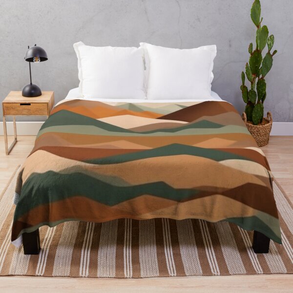 Item preview, Retro Geometric Mountain Poster | Mid-Century Desert Art designed and sold by Esterlane.