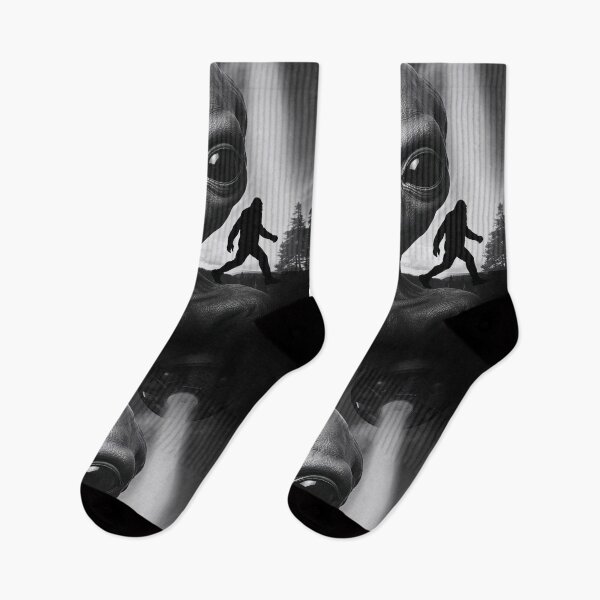 Item preview, ALIEN TAKING SELFIE BIGFOOT UFO designed and sold by WHITE FLAME PRINTS.
