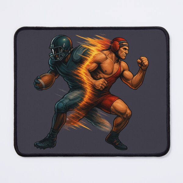 Item preview, Cute Football Bear and Wrestling Tiger Mascots designed and sold by I AM BRO.