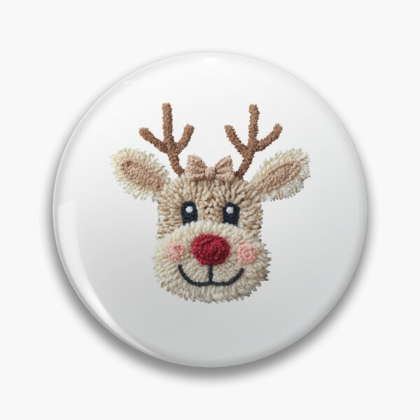 Item preview, Pom-Pom Reindeer with Bow and Red Nose | Cute Christmas Tassel Design designed and sold by Polarisofficial.