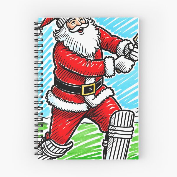 Item preview, Santa playing cricket.   designed and sold by Nomad-Maynard.