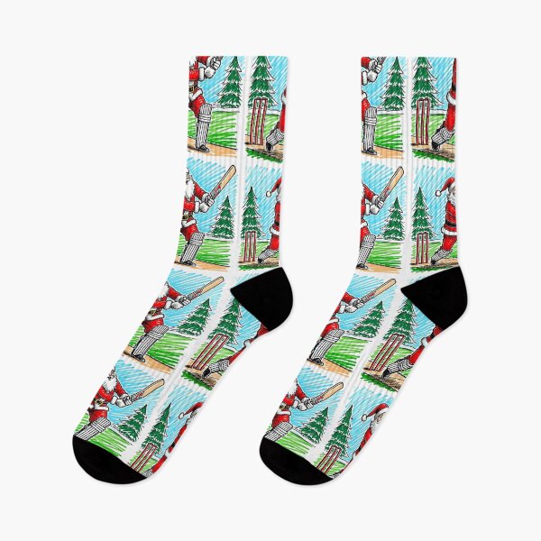 Item preview, Santa playing cricket.   designed and sold by Nomad-Maynard.