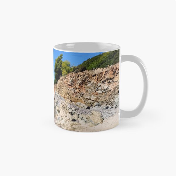 Item preview, Rocky Aegean coast with breaking waves designed and sold by TheArtofHeart.