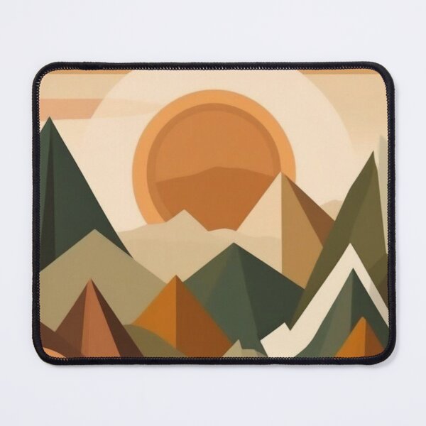 Item preview, Minimalist Mountain Wall Art | Retro Earthy Landscape designed and sold by Esterlane.